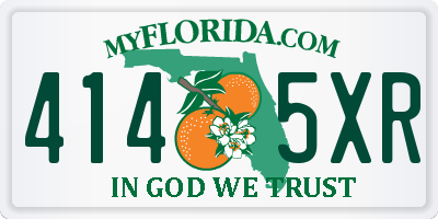 FL license plate 4145XR