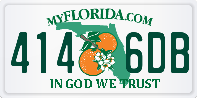 FL license plate 4146DB