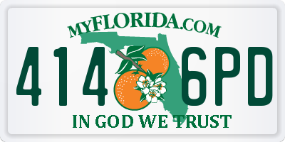 FL license plate 4146PD