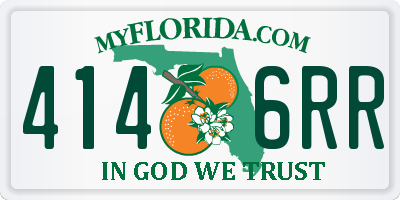 FL license plate 4146RR