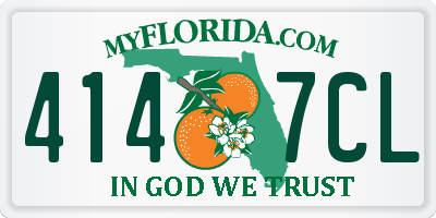 FL license plate 4147CL