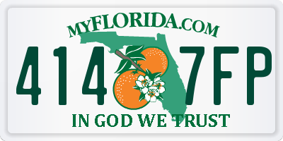 FL license plate 4147FP