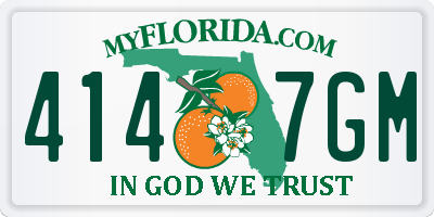 FL license plate 4147GM