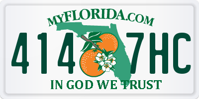 FL license plate 4147HC