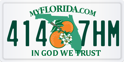 FL license plate 4147HM