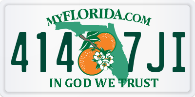 FL license plate 4147JI