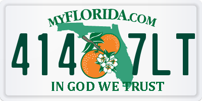 FL license plate 4147LT