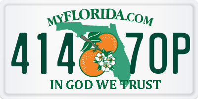 FL license plate 4147OP