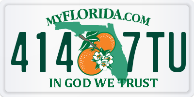 FL license plate 4147TU