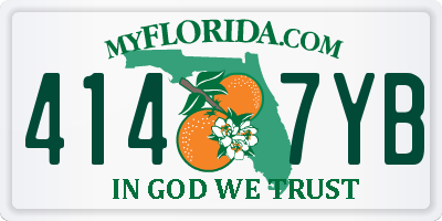 FL license plate 4147YB