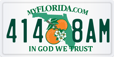 FL license plate 4148AM