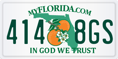 FL license plate 4148GS