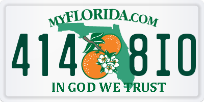 FL license plate 4148IO