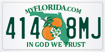 FL license plate 4148MJ
