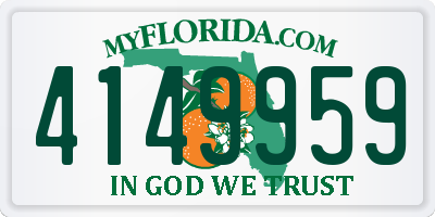 FL license plate 4149959