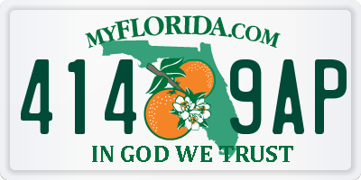 FL license plate 4149AP