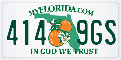 FL license plate 4149GS
