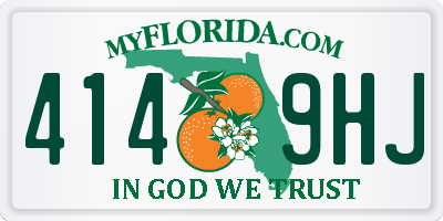 FL license plate 4149HJ