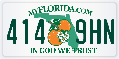 FL license plate 4149HN