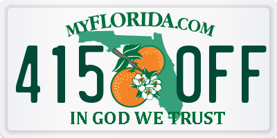 FL license plate 4150FF