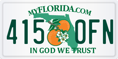 FL license plate 4150FN