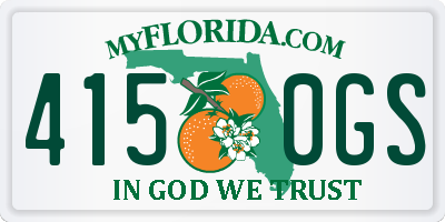 FL license plate 4150GS