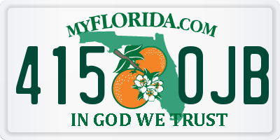 FL license plate 4150JB