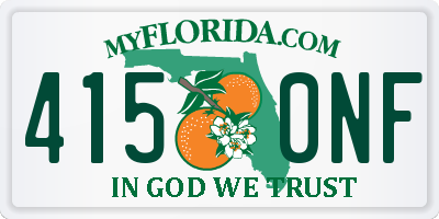 FL license plate 4150NF