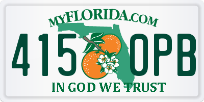 FL license plate 4150PB