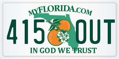 FL license plate 4150UT