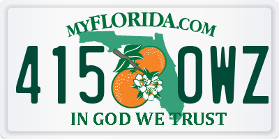 FL license plate 4150WZ