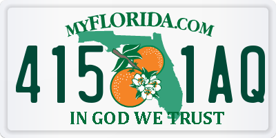 FL license plate 4151AQ
