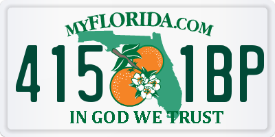 FL license plate 4151BP