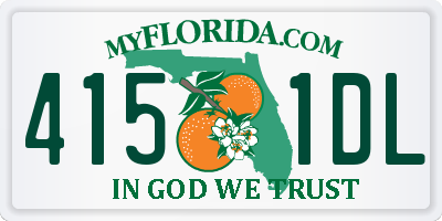 FL license plate 4151DL