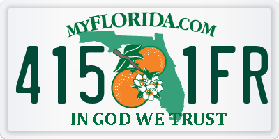 FL license plate 4151FR