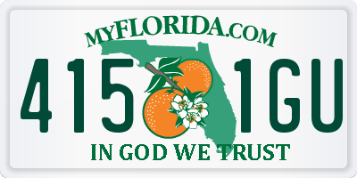FL license plate 4151GU