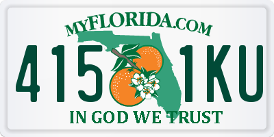 FL license plate 4151KU