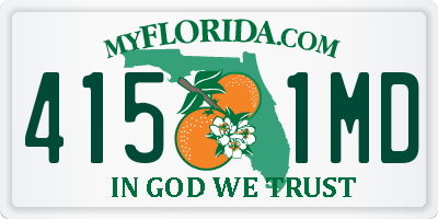 FL license plate 4151MD