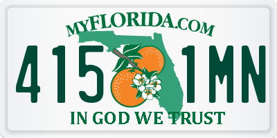 FL license plate 4151MN