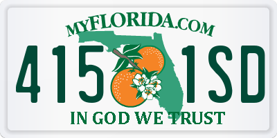 FL license plate 4151SD