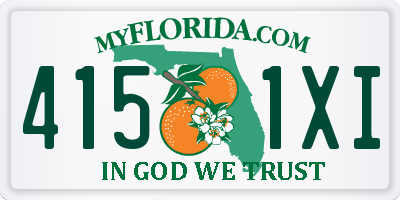 FL license plate 4151XI