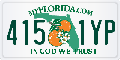 FL license plate 4151YP