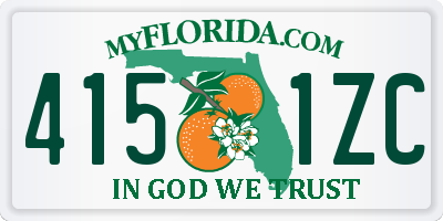 FL license plate 4151ZC