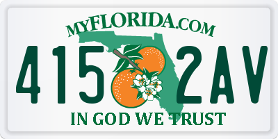 FL license plate 4152AV