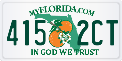 FL license plate 4152CT