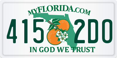 FL license plate 4152DO