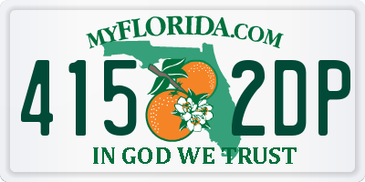 FL license plate 4152DP