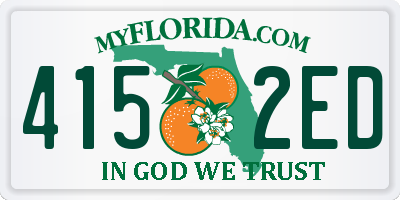 FL license plate 4152ED