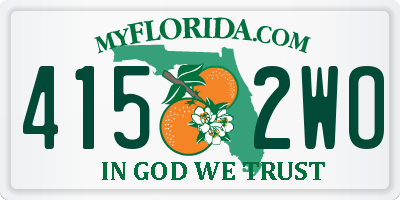 FL license plate 4152WO