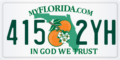 FL license plate 4152YH